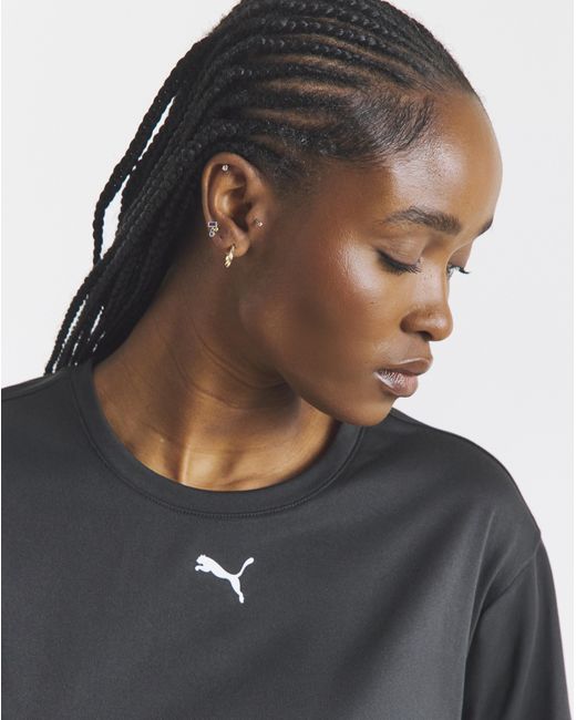 PUMA Black Essential Relaxed T-Shirt