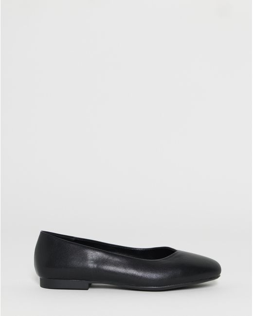 JD Williams Black Classic Ballerina Shoes Ex Wide