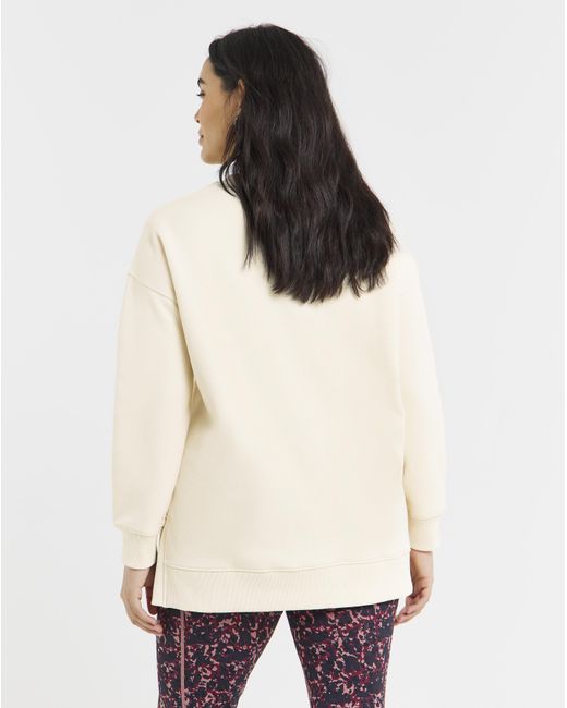 Snowdonia Natural Longline Split Hem Sweatshirt