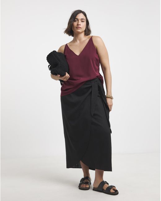 Simply Be Red V Neck Cami