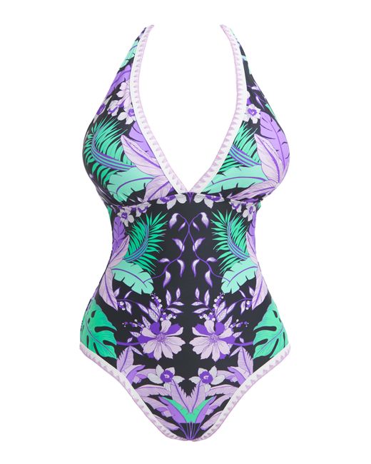 Figleaves Blue Frida Swimsuit Regular Length