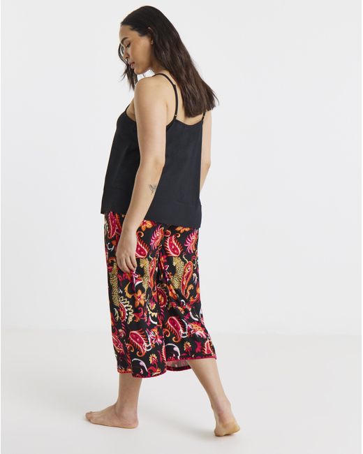 Figleaves Red Culotte Pj Set