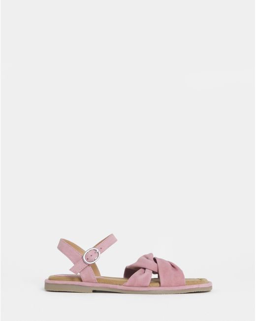 JD Williams White Soft Twist Two Part Sandals Wide