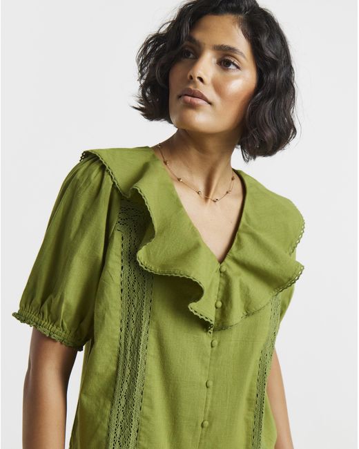 Native Youth Green Ny Drop Hem Mini