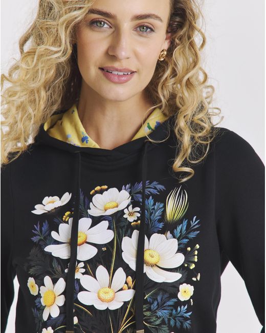 Joe Browns Blue Fancy Floral Hoodie