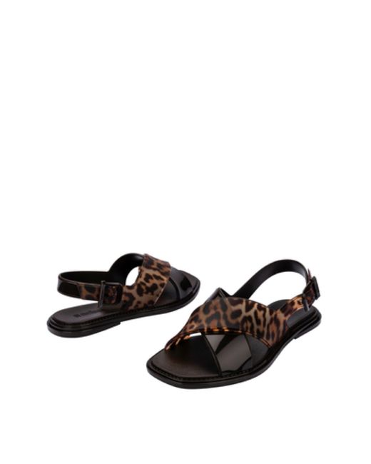 Melissa White Melissa Cleo Jelly Leopard Sandals