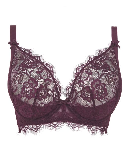 Figleaves Purple Pulse Underwired Plunge Bra