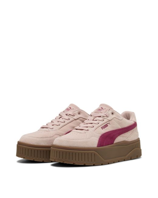 PUMA Pink Karmen Ii Idol Suede Trainers