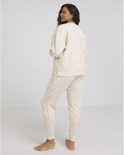 Figleaves Natural Supersoft Printed Lounge Set
