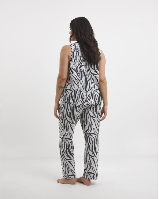 Pretty Secrets White Zebra (2 Pack) Pj Set