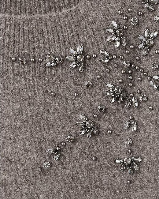 Mango Gray Bardot Jumper