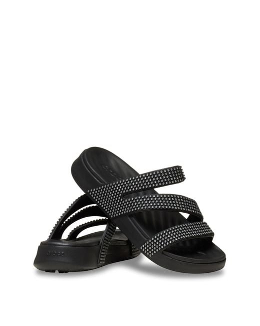 CROCSTM White Get Away Strappy Gems Detail