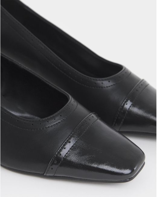 JD Williams Blue Flared Block Heel Shoes Wide
