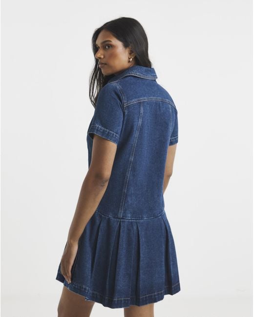 Simply Be Blue Denim Mod Dress