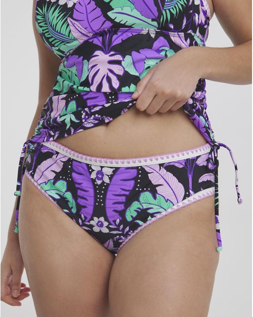 Figleaves Blue Frida Classic Bikini Brief