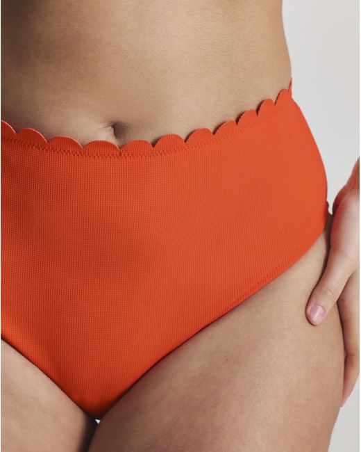 MAGISCULPT Red Scallop Bikini Bottoms