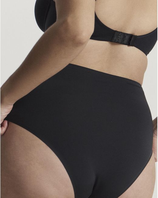 Figleaves Black Smoothing High Waisted Brief