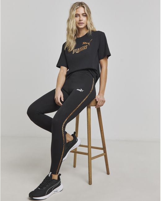 PUMA Black Essentials Graphic Animal Leggings