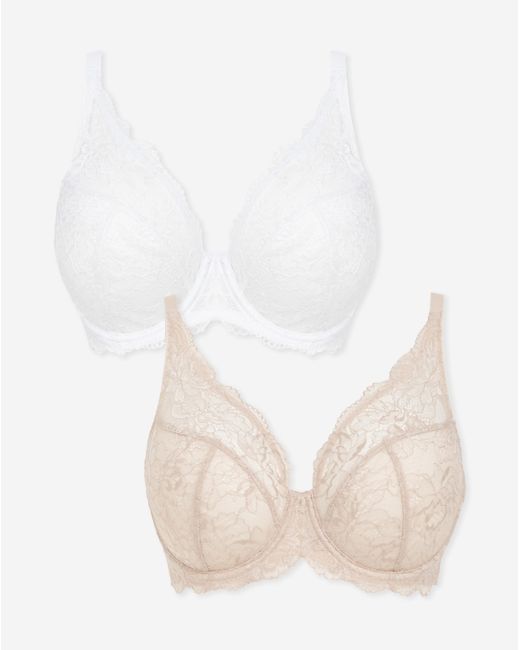 Pretty Secrets Brown 2 Pack Ella Full Cup Wired Bras