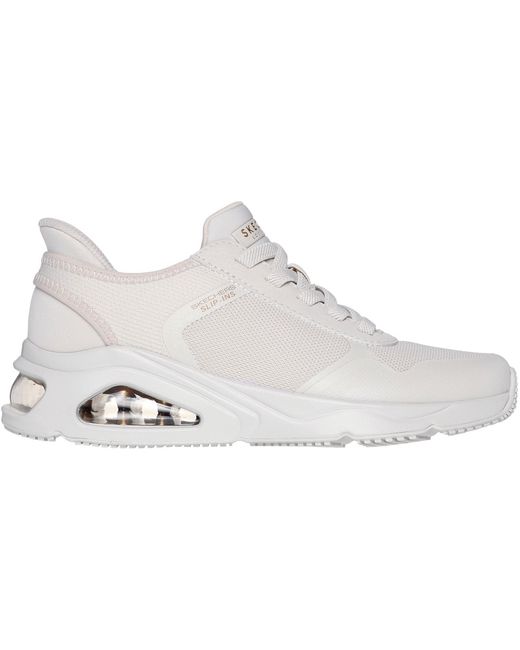 Skechers White Uno Easy Steppers Trainers