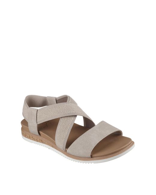 Skechers Natural Desert Kiss Wide Sandals