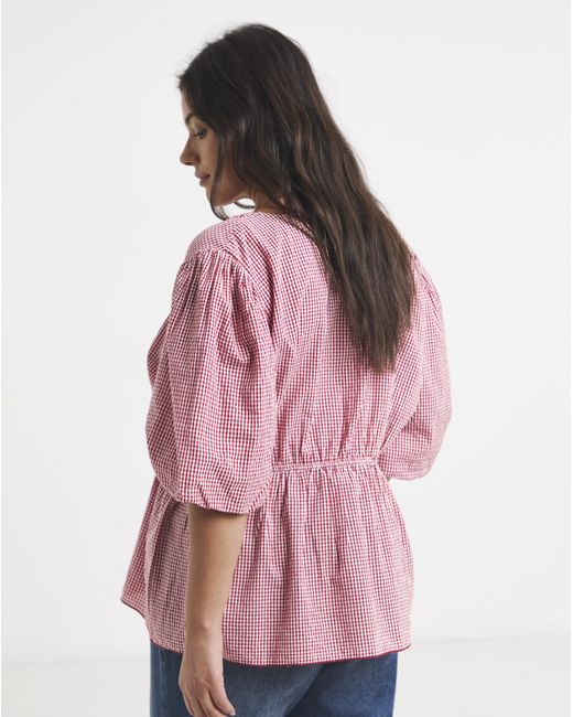 Simply Be Pink Short Sleeve Blouse