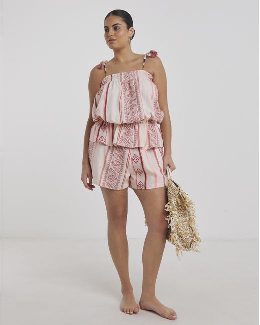 Beach To Beach Pink Stripe Beach Co Ord