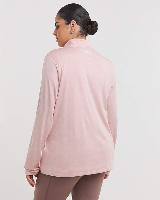 Under Armour Pink Tech 1/2 Zip Twist Top