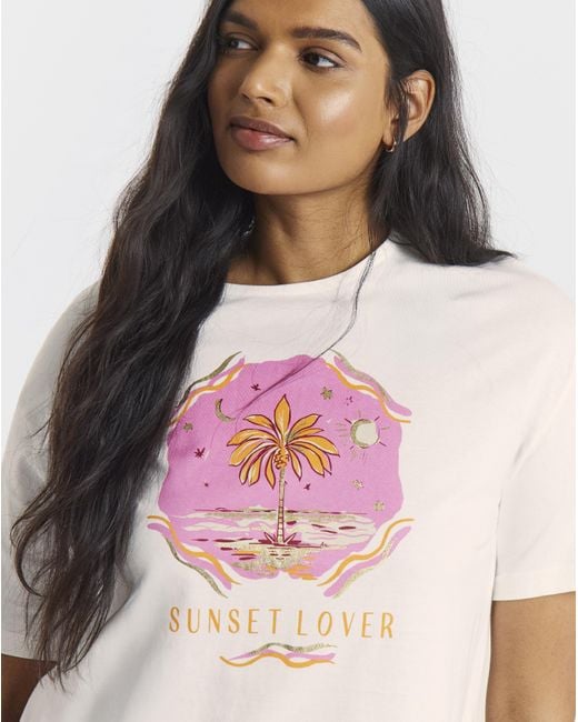 Simply Be Pink Sunset Lover Pant Pyjama Set