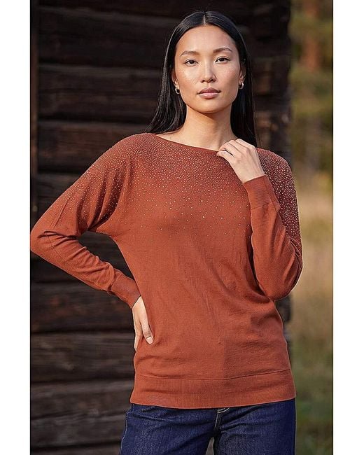 Roman Black Roman Batwing Hotfix Knit Jumper