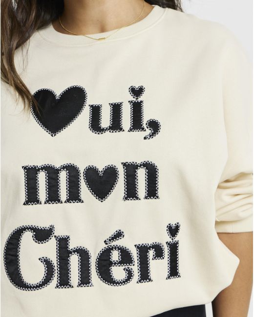 Simply Be Natural Oui Mon Cheri Graphic Sweat