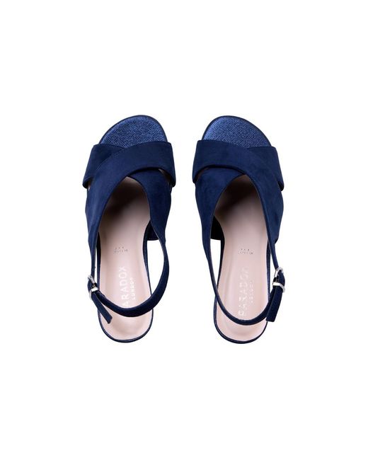 Paradox London Blue Neroli Wide Fit Sandals