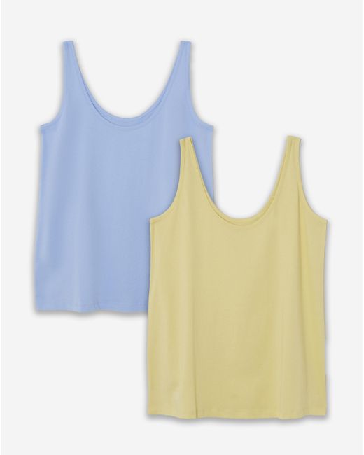Simply Be Yellow 2 Pack Slouchy Vests