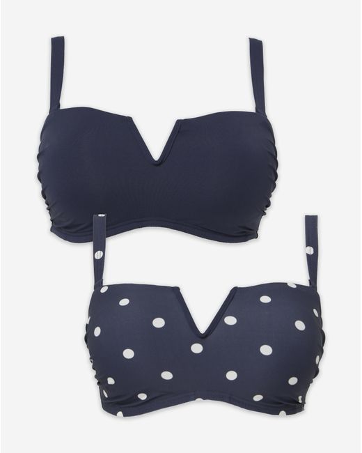 MAGISCULPT Black 2 Pack Bandeau Bikini Tops
