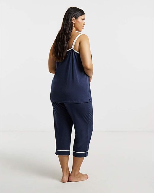 Pretty Secrets Blue Poly Viscose Culotte Set