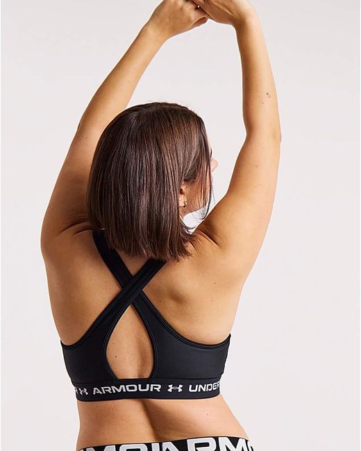 Under Armour Black Crossback Mid Bra