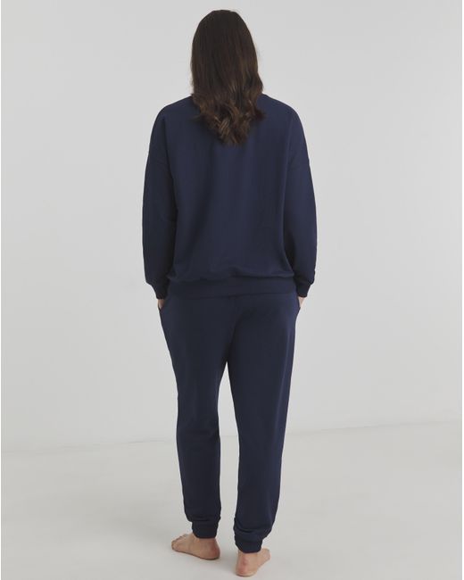 Simply Be Blue Sweatshirt Lounge Set