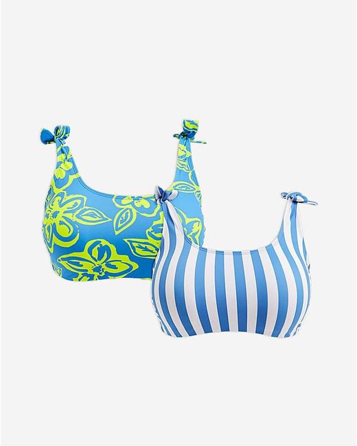 Simply Be Blue Value 2 Pack Crop Bikini Tops