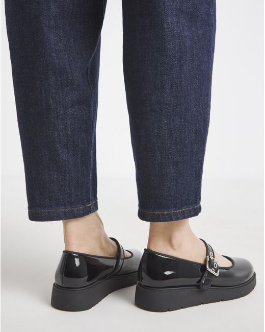 Simply Be Blue Chunky Mary Jane Extra Wide