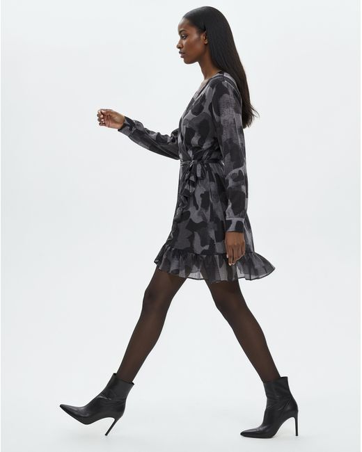 Religion Black Flash Dress