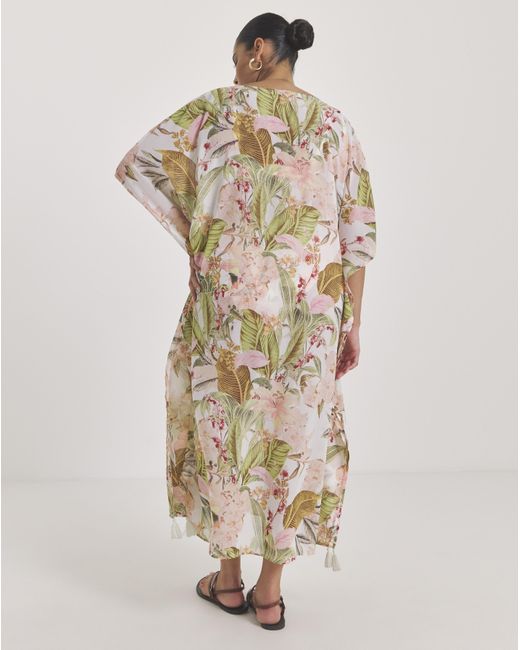 MAGISCULPT Metallic Maxi Beach Kaftan