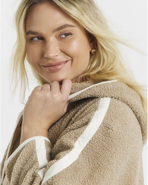 Pretty Secrets Natural Zip Fleece Cardigan