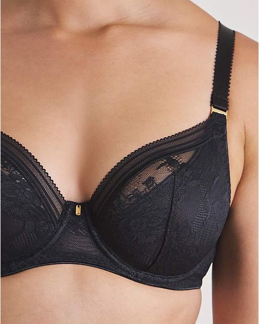 Fantasie Black Fusion Lace Plunge Bra