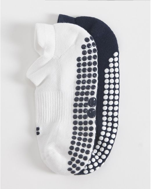 Sweaty Betty Blue Women's Reformer Trainer Gripper Socks 2 Pack