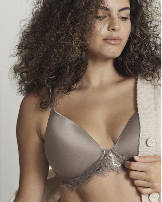 Figleaves Brown Smoothing Non Wired Padded Bra