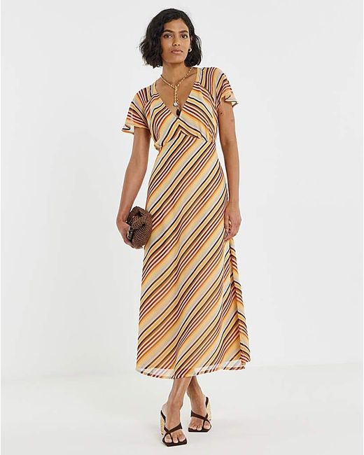Simply Be Natural Print Midi Tea Dress