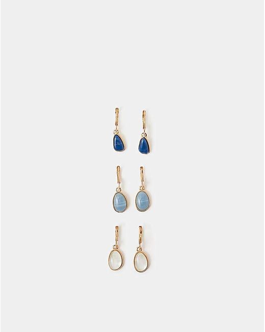 Accessorize White Huggie Hoop Earrings