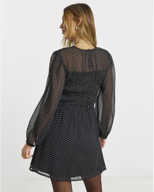 Simply Be Multicolor Mono Shirred Skater Dress