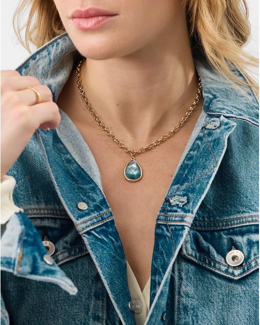 Accessorize White Jewel Pendant Necklace