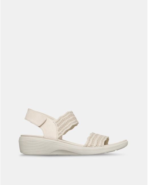 Skechers Natural Arya Glitter Standard Sandals